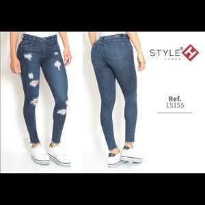 Style  jeans spandex clothing, push-ups